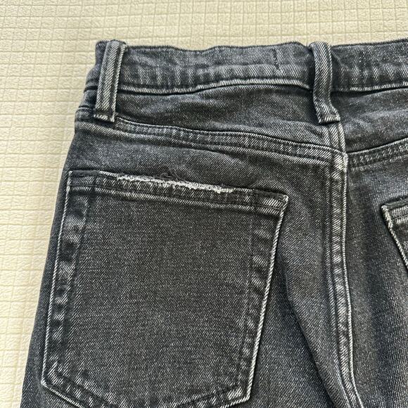 Abercrombie & Fitch Dark Grey Women Denim Ankle Straight High Rise Size 25 /0 - Picture 10 of 11